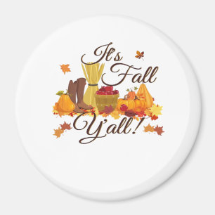 Es ist Herbst Y’all Funny & Cool Retro Magnet