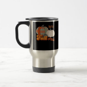 Es ist Herbst Y’all, Funny Pumpkins Zickzack Muste Reisebecher
