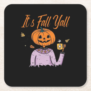 Es ist Herbst Y’all Funny Rechteckiger Pappuntersetzer