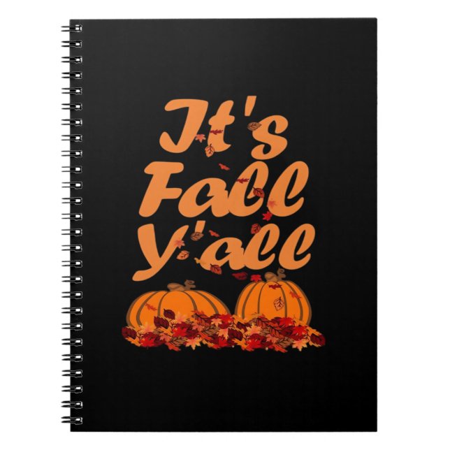 Es ist Herbst Y’all Funny Zitat Notizblock (Vorderseite)