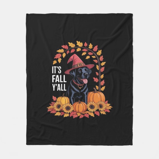 Es ist Herbst Y’all Halloween Erntedank Funny Zita Fleecedecke (Vorderseite)