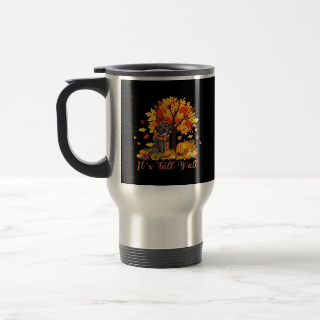 Es ist Herbst Y’all Halloween Erntedank Retro Grap Reisebecher (Links)