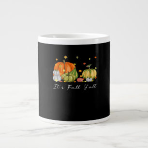 Es ist Herbst Y’all Halloween Pumpkin Autumn Leave Jumbo-Tasse