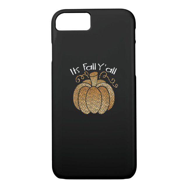 Es ist Herbst Y’all Leopard Print Pumpkin Rustikal Case-Mate iPhone Hülle (Rückseite)
