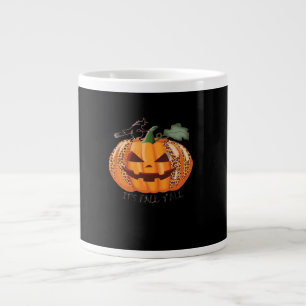 Es ist Herbst Y’all Leopard Pumpkin Happy Hallowee Jumbo-Tasse