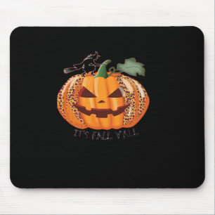 Es ist Herbst Y’all Leopard Pumpkin Happy Hallowee Mousepad
