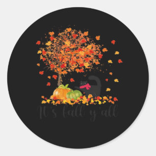 Es ist Herbst Y’all Niedlich Lovers Erntedank Runder Aufkleber