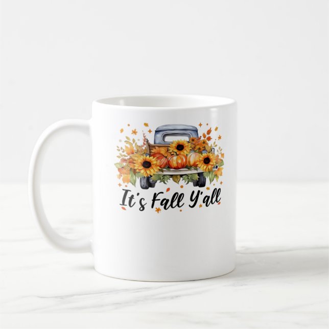 Es ist Herbst Y’all Pumpkin Autumn Tree Hello Fall Kaffeetasse (Links)