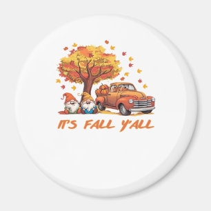 Es ist Herbst Y’all Pumpkin Gnome Autumn Tree Pump Magnet