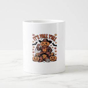 Es ist Herbst Y’all Western Cowboy Pumpkin Hallowe Jumbo-Tasse