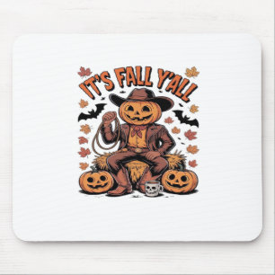 Es ist Herbst Y’all Western Cowboy Pumpkin Hallowe Mousepad
