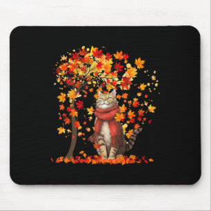 Es ist Herbst Y'all Cat Leaf Fall Baum Hallo Herbs Mousepad