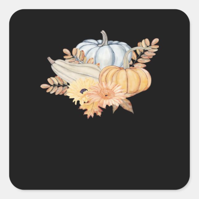 Es ist Herbst Y'all Creative Lässig Quadratischer Aufkleber (Vorderseite)