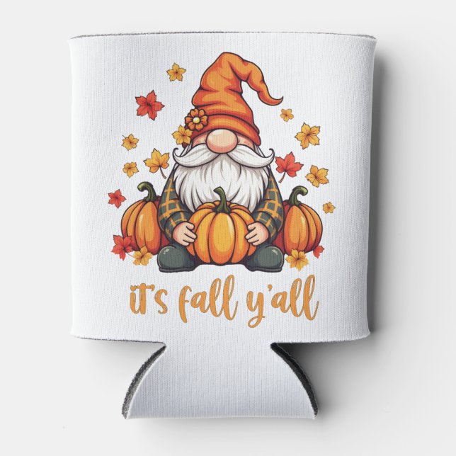 Es ist Herbst Y'all Gnomes Pumpkin Autumn Erntedan Dosenkühler (Vorderseite)