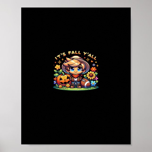 Es ist Herbst Y'all Grafik Creative Lässig Poster (Vorne)