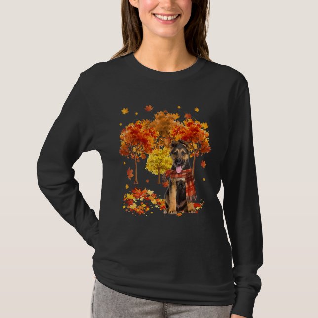 Es ist Herbst Y'all Niedlicher Herbstbaum F T-Shirt (Vorderseite)