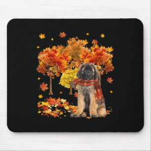 Es ist Herbst Y'all Niedlicher Leonberger Herbstba Mousepad