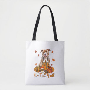 Es ist Herbst Y'all Pitbull Dog Fall Scarf Herbstp Tasche