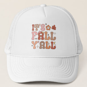 Es ist Herbst Y'all Sommer Vibe Pink Blütenherbst Truckerkappe