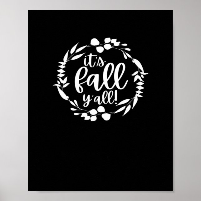 Es ist Herbst Y's Herbst Design Minimal Clean Poster (Vorne)