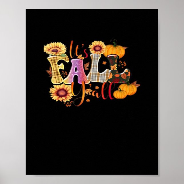 Es ist Herbst Y's Herbst Design Minimal Clean Poster (Vorne)