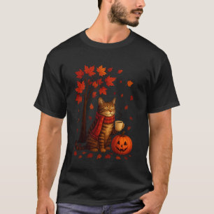 Es ist Herbst, Yu2019All Katze Herbstlaub Lustig T T-Shirt