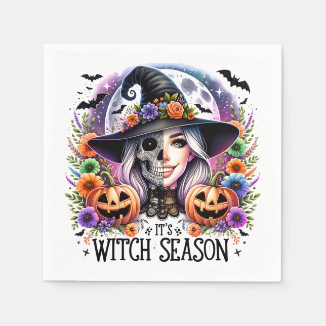 Es ist Hexensaison Party Napkin Serviette (Vorderseite)