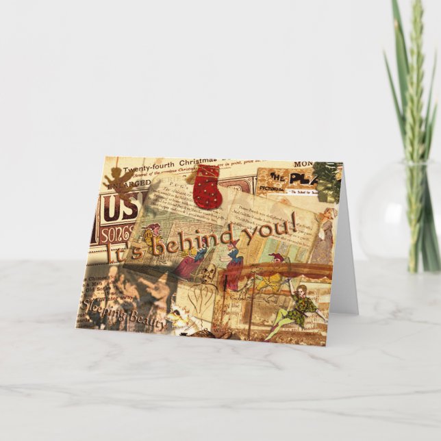 Es ist hinter dir! feiertagskarte (Vorderseite)