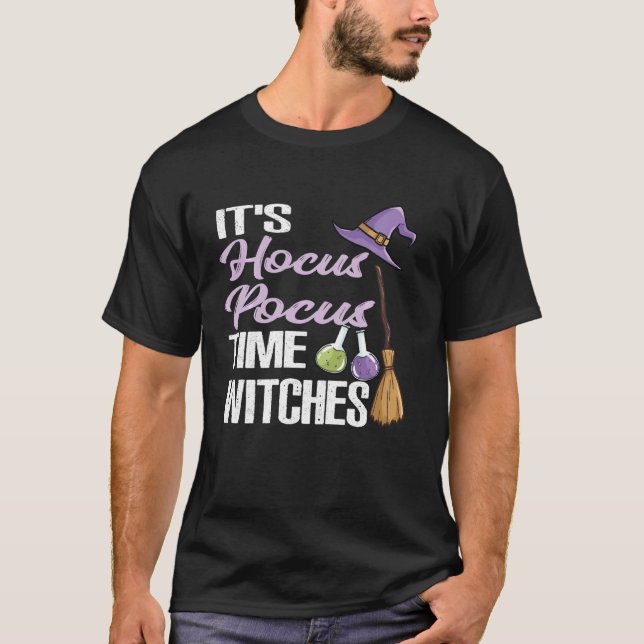 Es ist Hocus Pocus Time Hexes Shirt Funny Hallowee (Vorderseite)