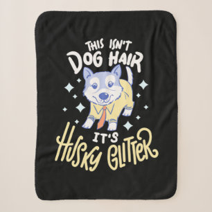 Es ist husky Glitzer Sherpadecke