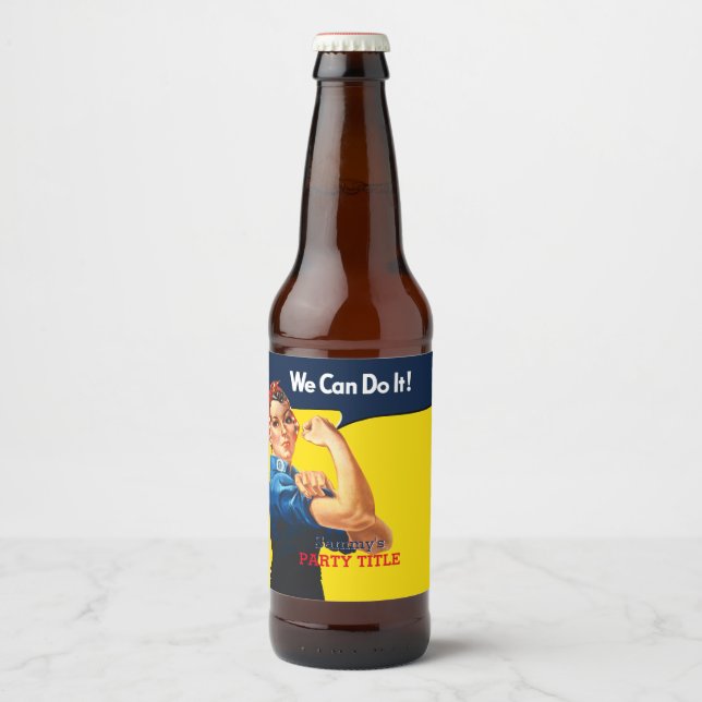 Es ist Ihr benutzerdefiniertes Rosie-Party, das di Bierflaschenetikett (Vorderseite)