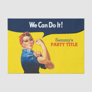Es ist Ihr benutzerdefiniertes Rosie-Party, das di Seidenpapier