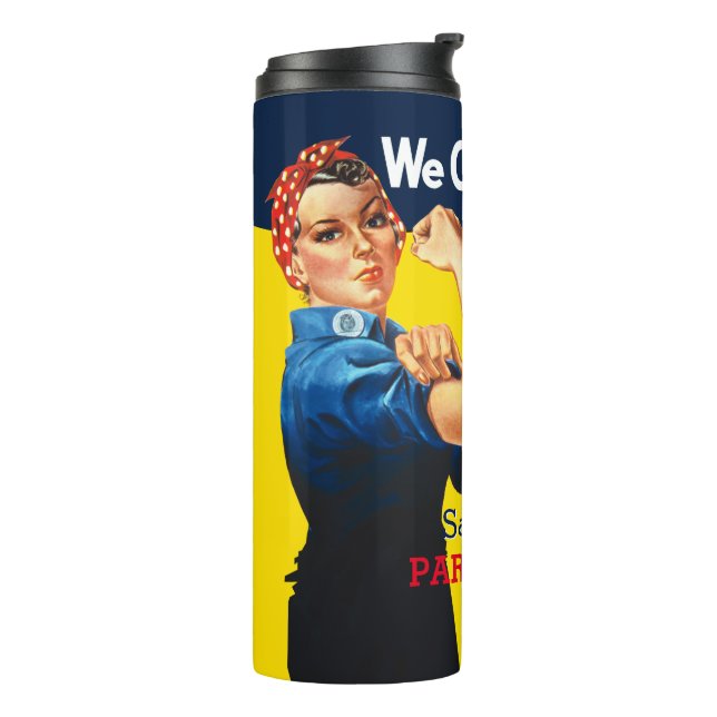 Es ist Ihr benutzerdefiniertes Rosie-Party, das di Thermosbecher (Nach links gedreht)
