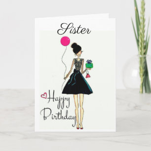 **ES IST IHR GEBURTSTAG!!!** **SISTER** KARTE