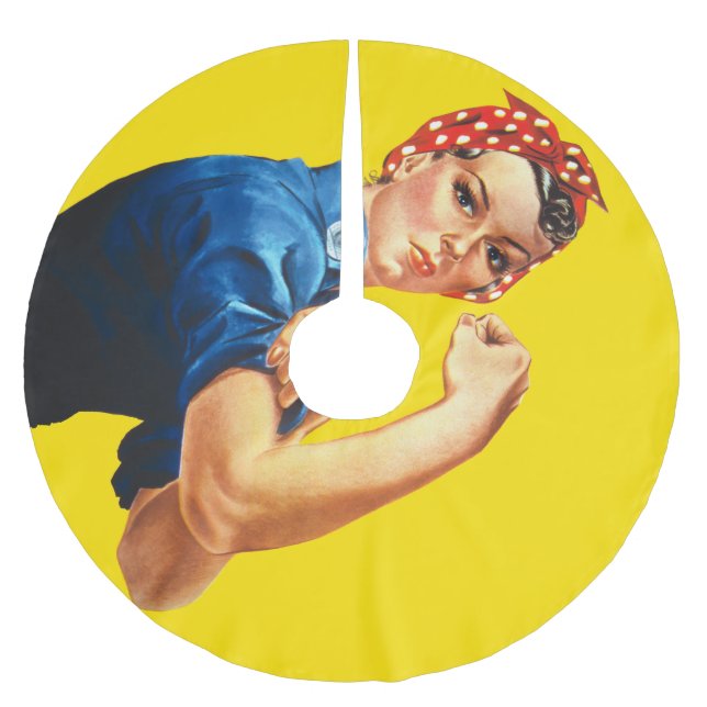 Es ist Ihr kundenspezifisches Rosie Party auf a Polyester Weihnachtsbaumdecke (Vorderseite)