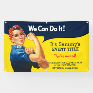 Es ist Ihr personalisierter Rosie Party Signage Banner