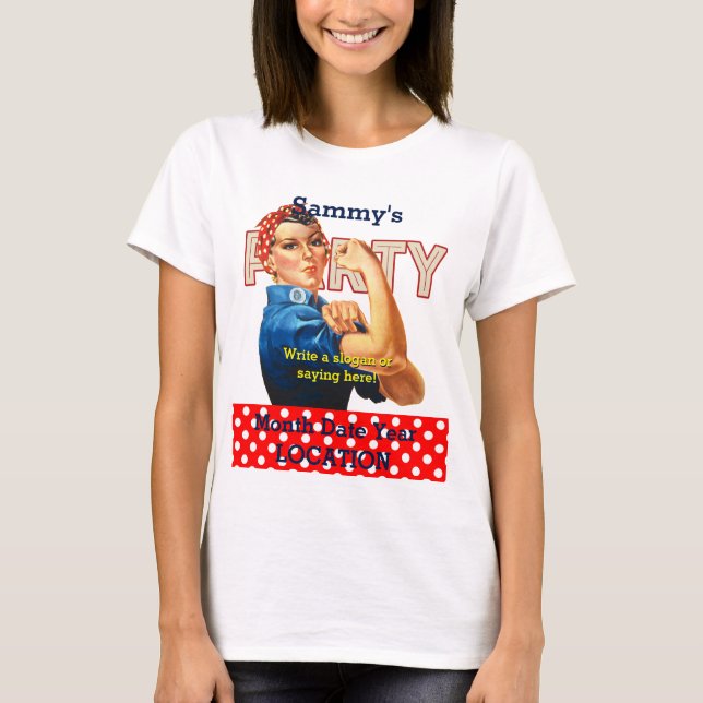 Es ist Ihr Rosie Party T-Shirt Personalisieren Sie (Vorderseite)