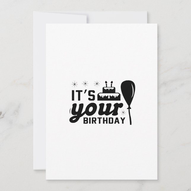 Es ist Ihre Einladung zum Geburtstag (Vorderseite)