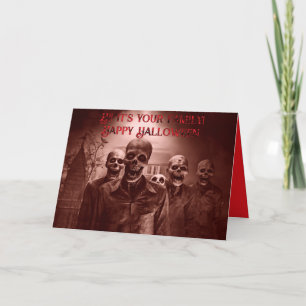 Es ist Ihre Halloween-Grüße der Familie Dankeskarte