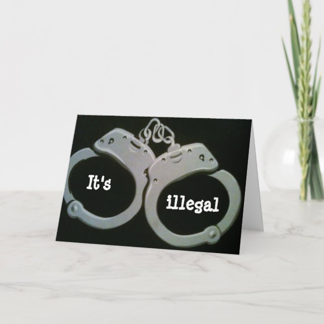 ES IST ILLEGAL, BEI DER **60**-KARTE SO GUT ZU SEH KARTE (Vorderseite)