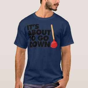 Es ist im Begriff, lustig zu gehen Plumber Sein im T-Shirt