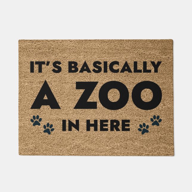Es ist im Grunde ein Zoo hier drin Fußmatte (Vorderseite)