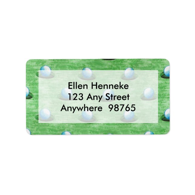 Es ist im Loch! Adressaufkleber (Vorne)