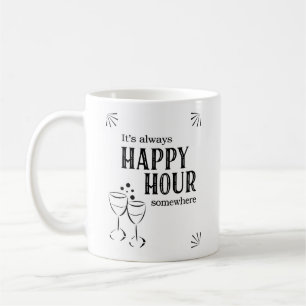 Es ist immer Cocktailstunde irgendwo Lustig Trinke Kaffeetasse