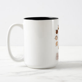 Es ist immer Coffee Time Clock Design - Funny Coff Zweifarbige Tasse