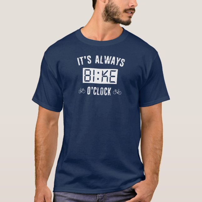Es ist immer Fahrrad-Uhr T-Shirt (Vorderseite)