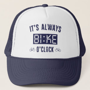 Es ist immer Fahrrad-Uhr Truckerkappe