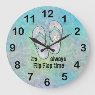 Es ist immer Gedreht Flop Time Clock Große Wanduhr