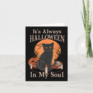 Es ist immer Halloween in meinem Soul Pumpkin Katz Karte