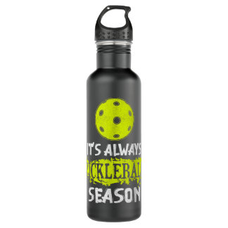Es ist immer Pickleball Saison Funny Pickleball Gi Edelstahlflasche